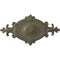 Ekena Millwork Quentin Ceiling Medallion, Hand-Painted Spartan Stone, 23 1/2"W x 12 1/4"H x 1 1/2"P CM23RO1SSF - alternate 1